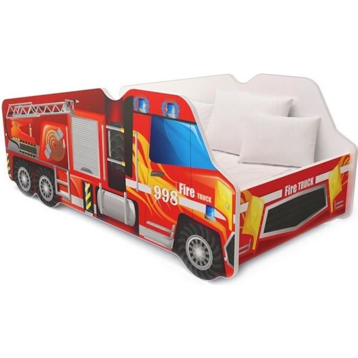 Lit Enfant Pompier Cdiscount